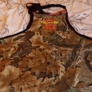 Camouflage Apron with Black Trim